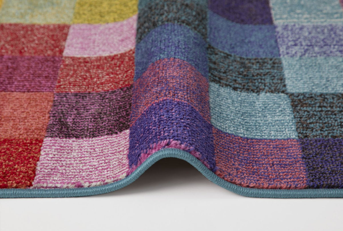 Carnaval Check Multicolour Rug