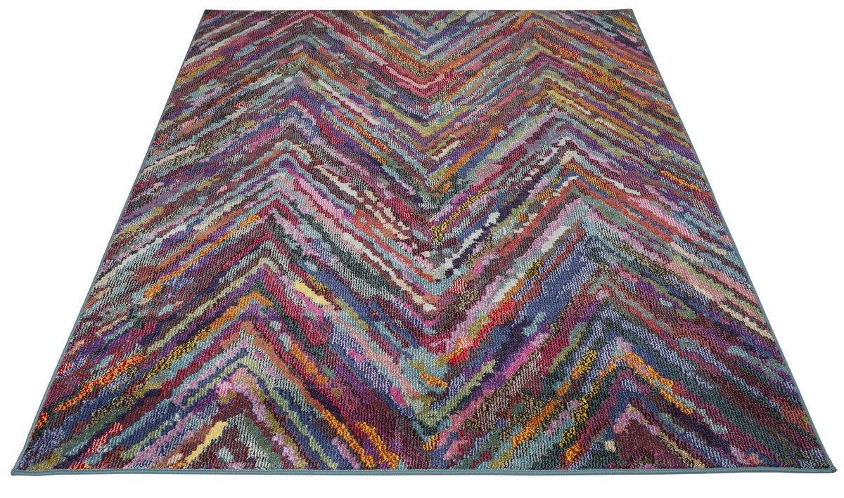 Carnaval Chevron Multicolour Rug