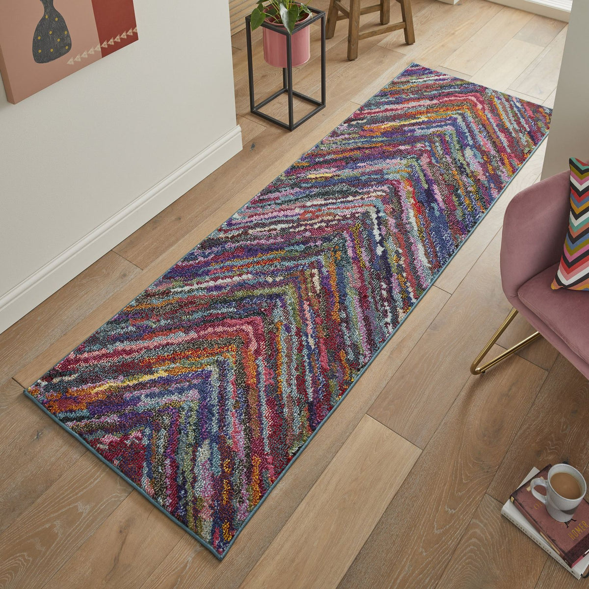 Carnaval Chevron Multicolour Rug
