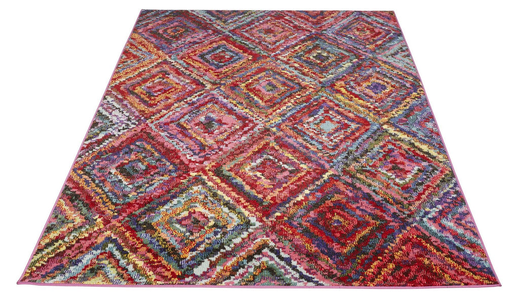 Carnaval Diamond Kilim Multicolour Rug