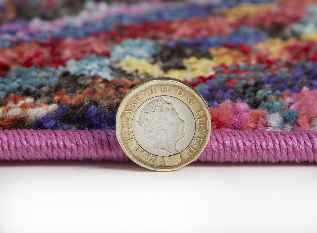 Carnaval Diamond Kilim Multicolour Rug