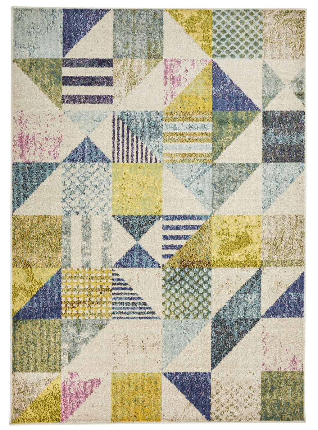 Carnaval Geometric Light Multicolour Rug