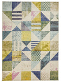 Carnaval Geometric Light Multicolour Rug