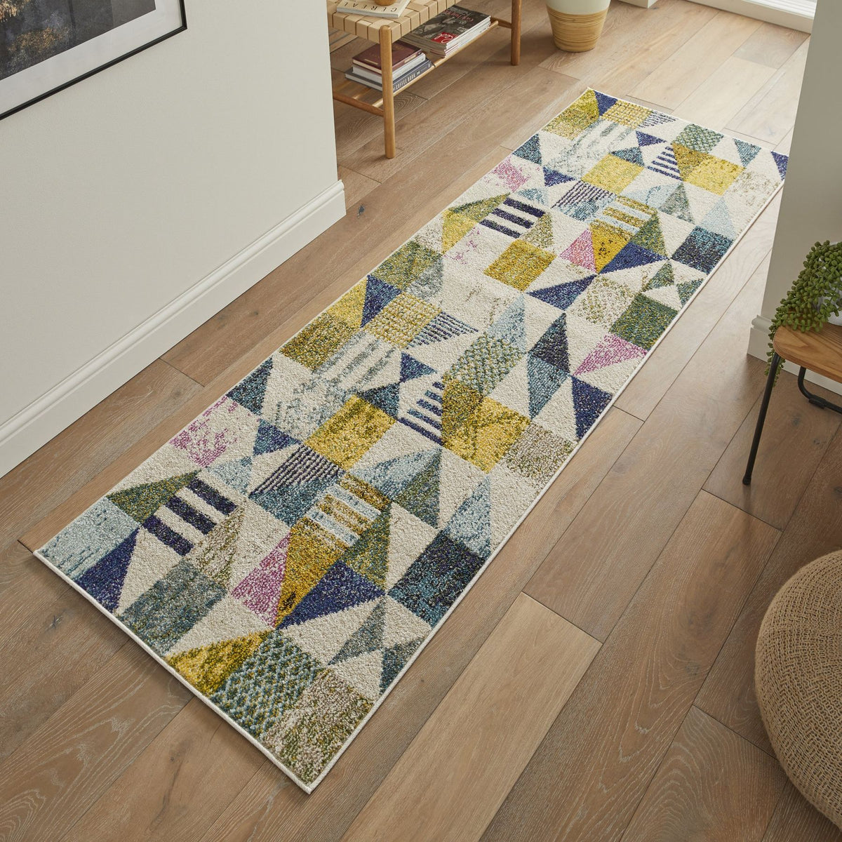 Carnaval Geometric Light Multicolour Rug