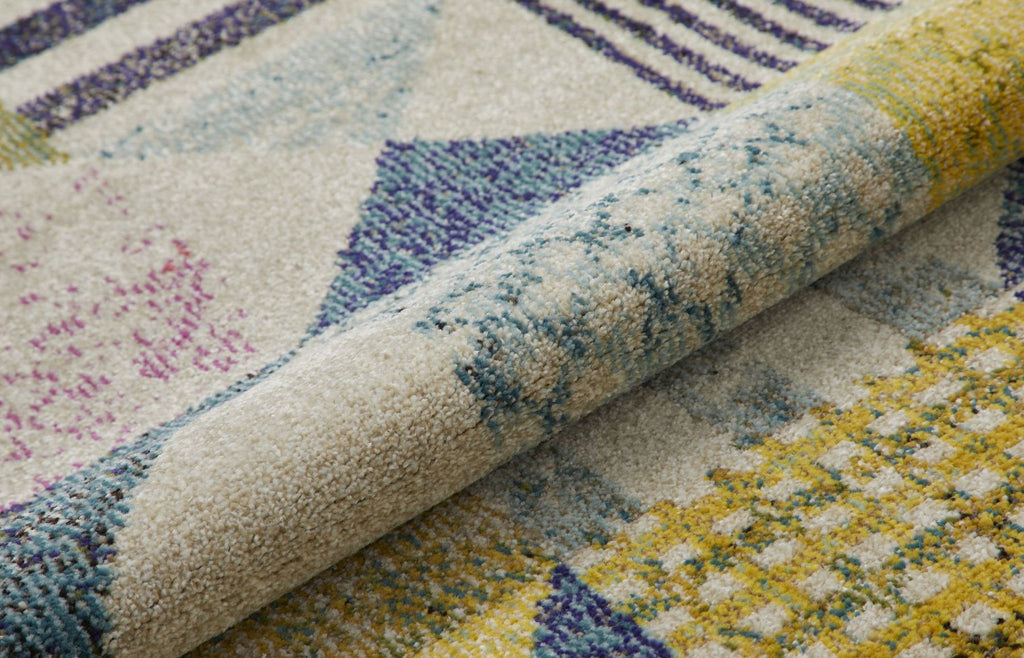 Carnaval Geometric Light Multicolour Rug