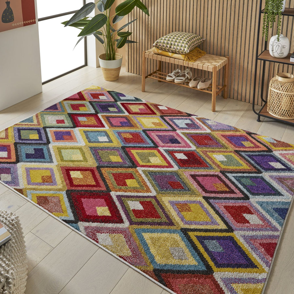 Carnaval Harlequin Multicolour Rug