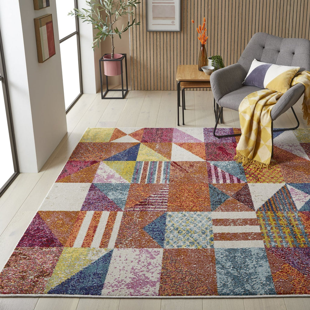 Carnaval Patchwork Multicolour Rug