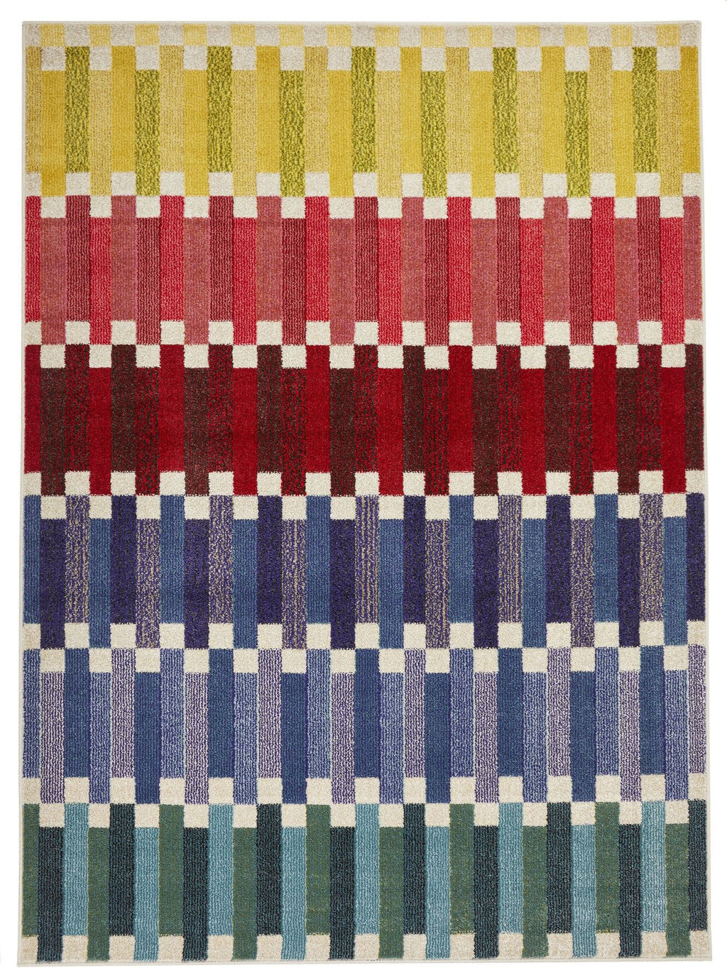 Carnaval Stripe Multicolour Rug