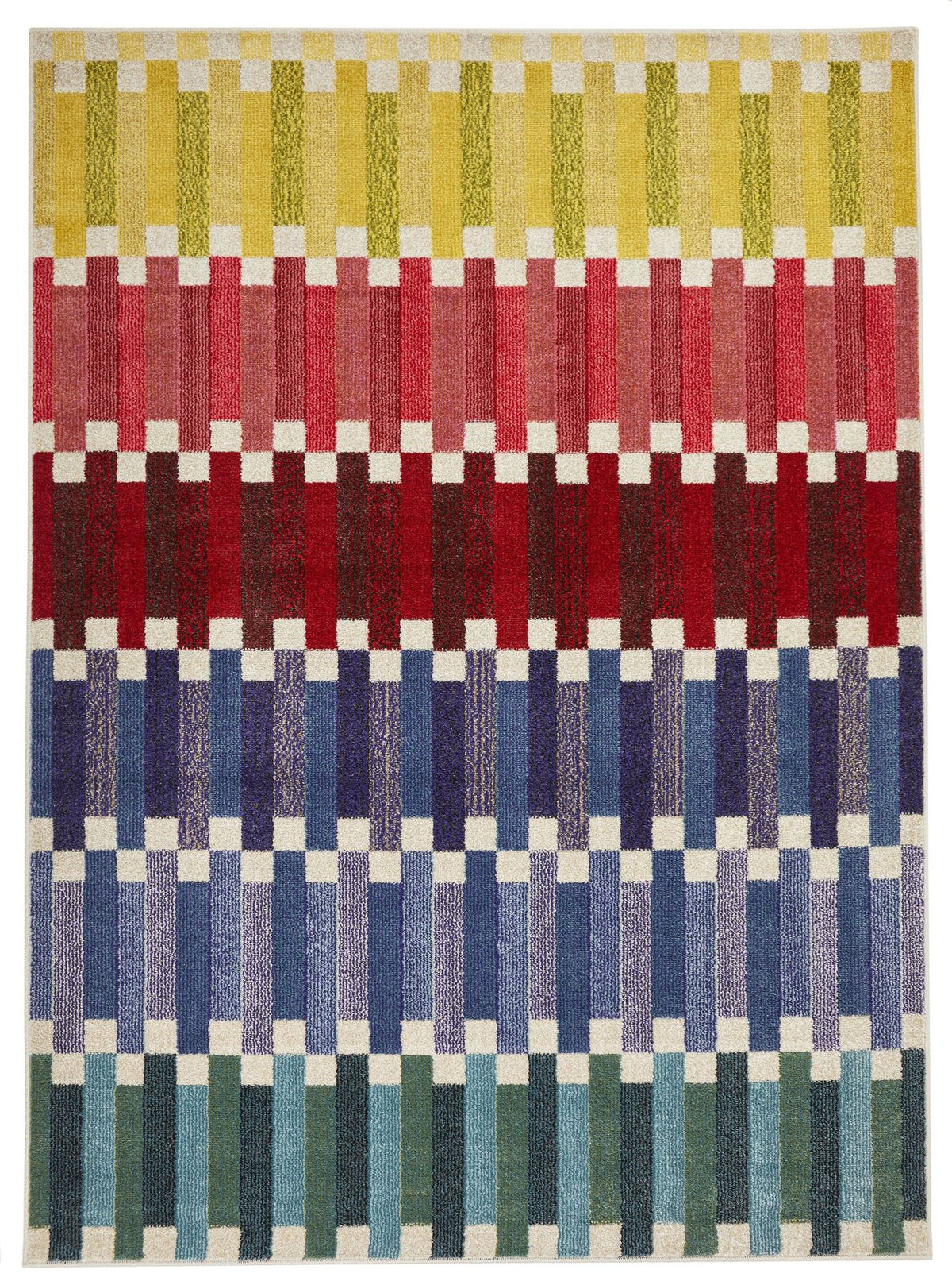 Carnaval Stripe Multicolour Rug