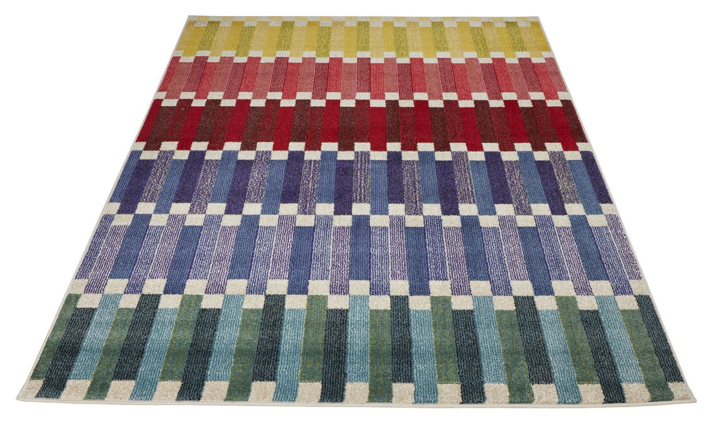 Carnaval Stripe Multicolour Rug