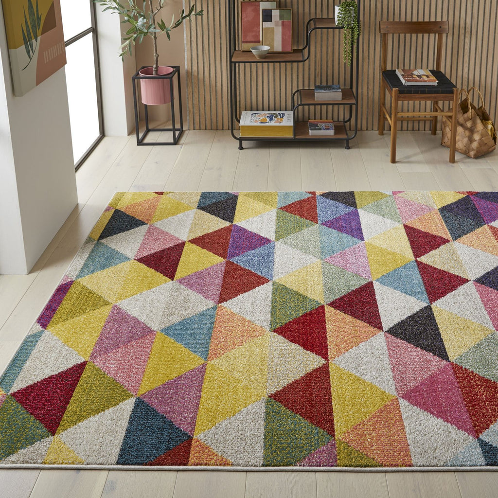Carnaval Triangle Multicolour Rug