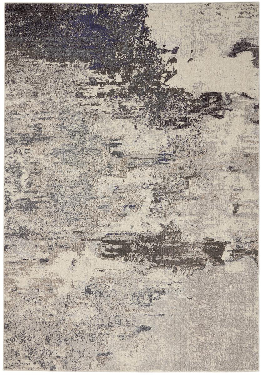 Celestial Cascade Ivory Grey Rug