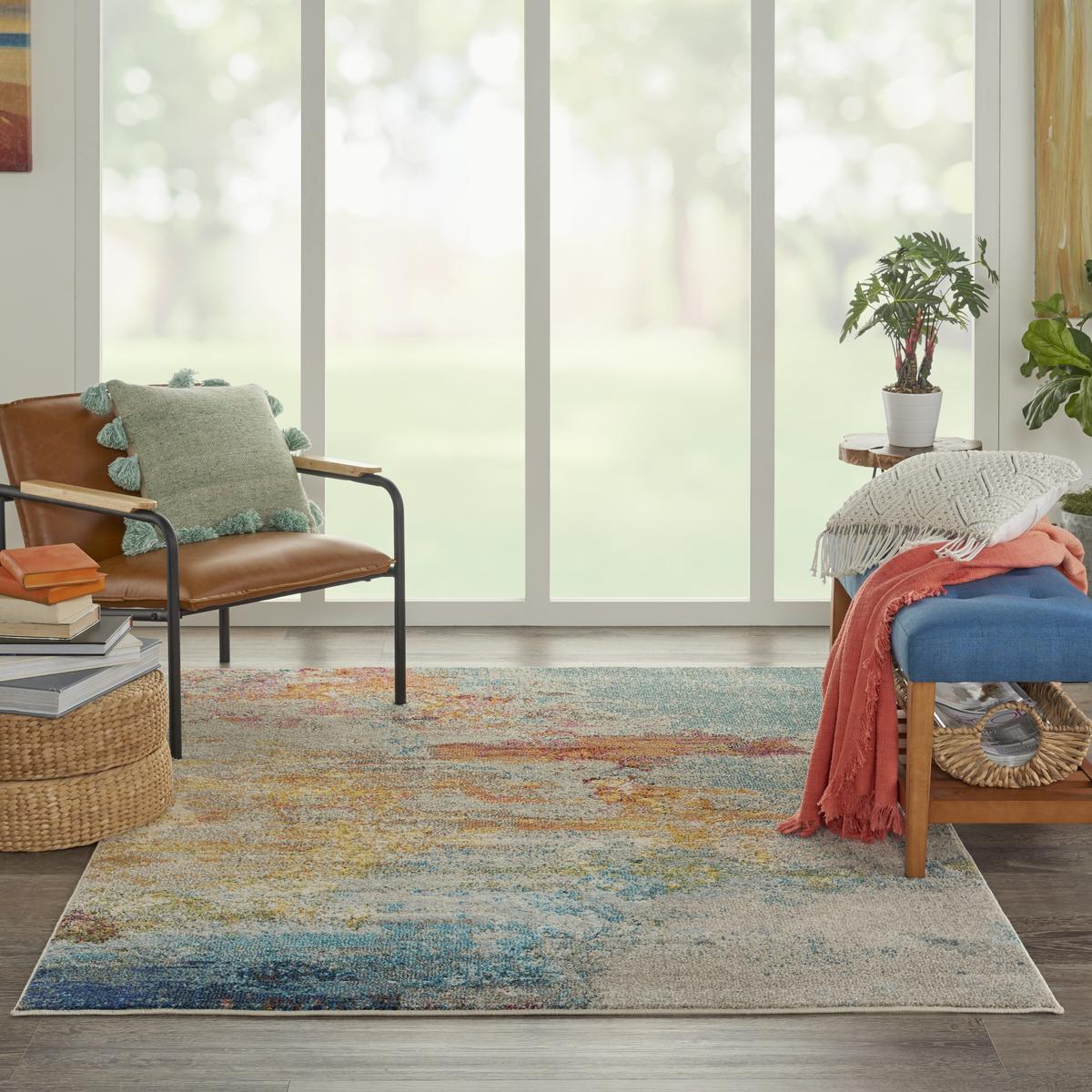 Celestial Cascade Multicolour Rug