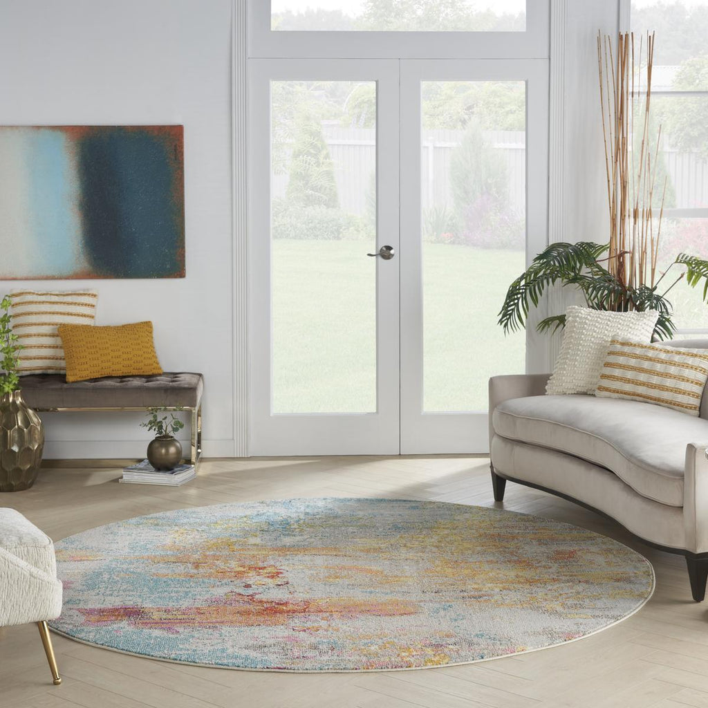 Celestial Cascade Multicolour Rug