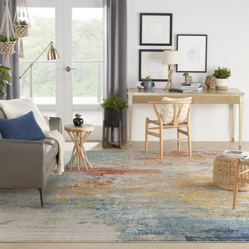 Celestial Cascade Multicolour Rug