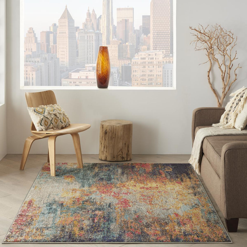Celestial Ember Multicolour Rug