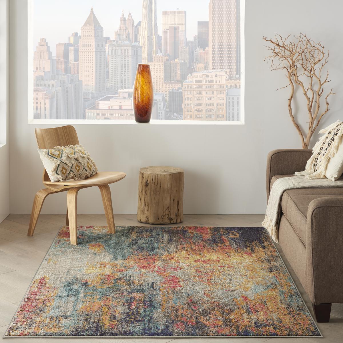 Celestial Ember Multicolour Rug