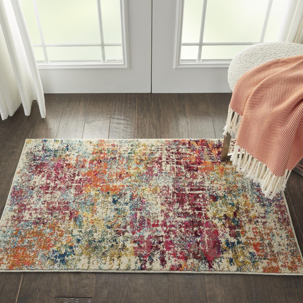 Celestial Mirage Pink Multicolour Rug