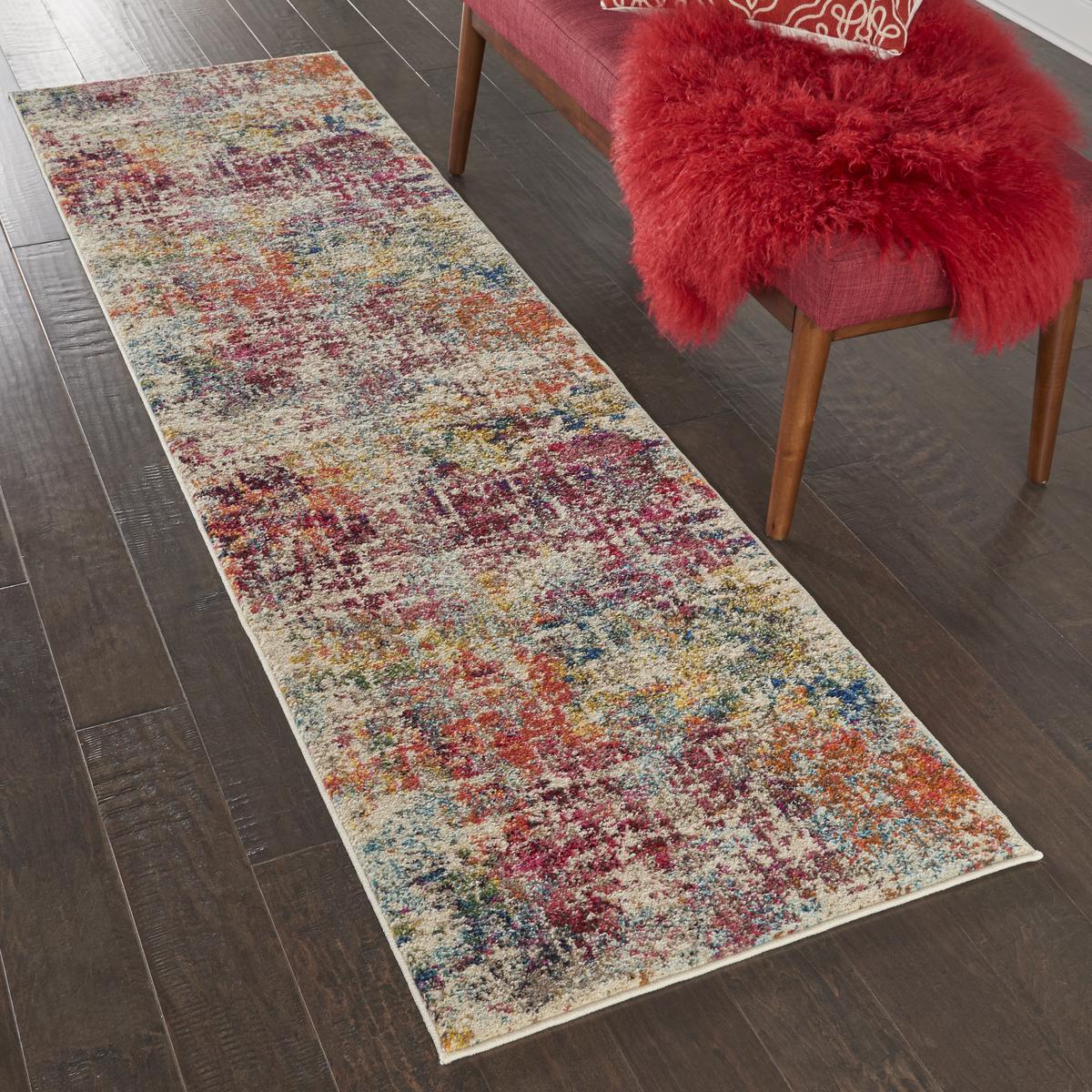 Celestial Mirage Pink Multicolour Rug