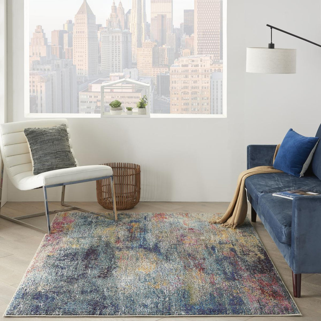Celestial Nebula Multicolour Rug