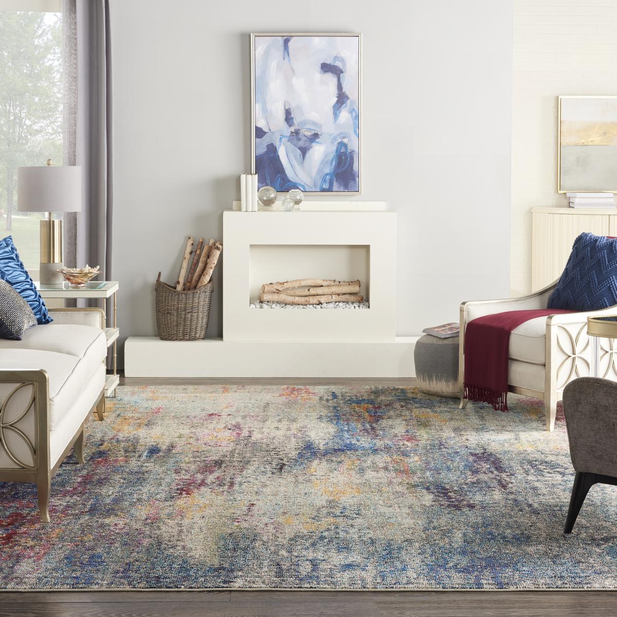 Celestial Nebula Multicolour Rug