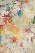 Celestial Splatter Ivory Multicolour Rug