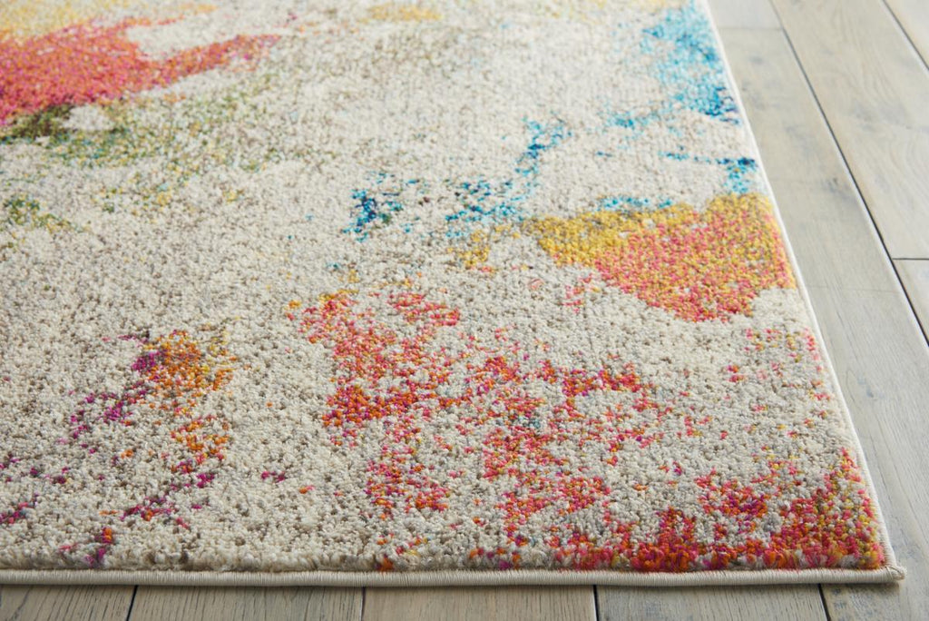 Celestial Splatter Ivory Multicolour Rug
