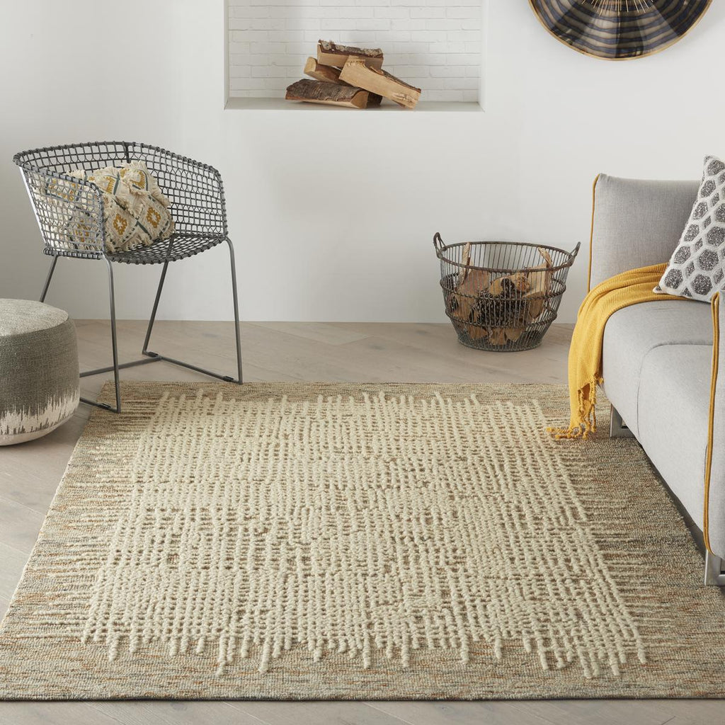 Colorado Basketweave Beige Multicolour Rug
