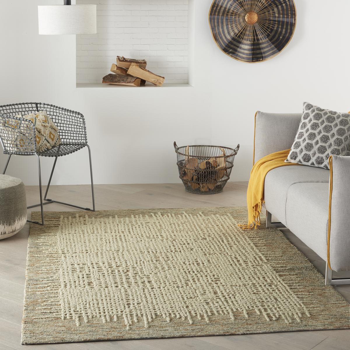 Colorado Basketweave Beige Multicolour Rug
