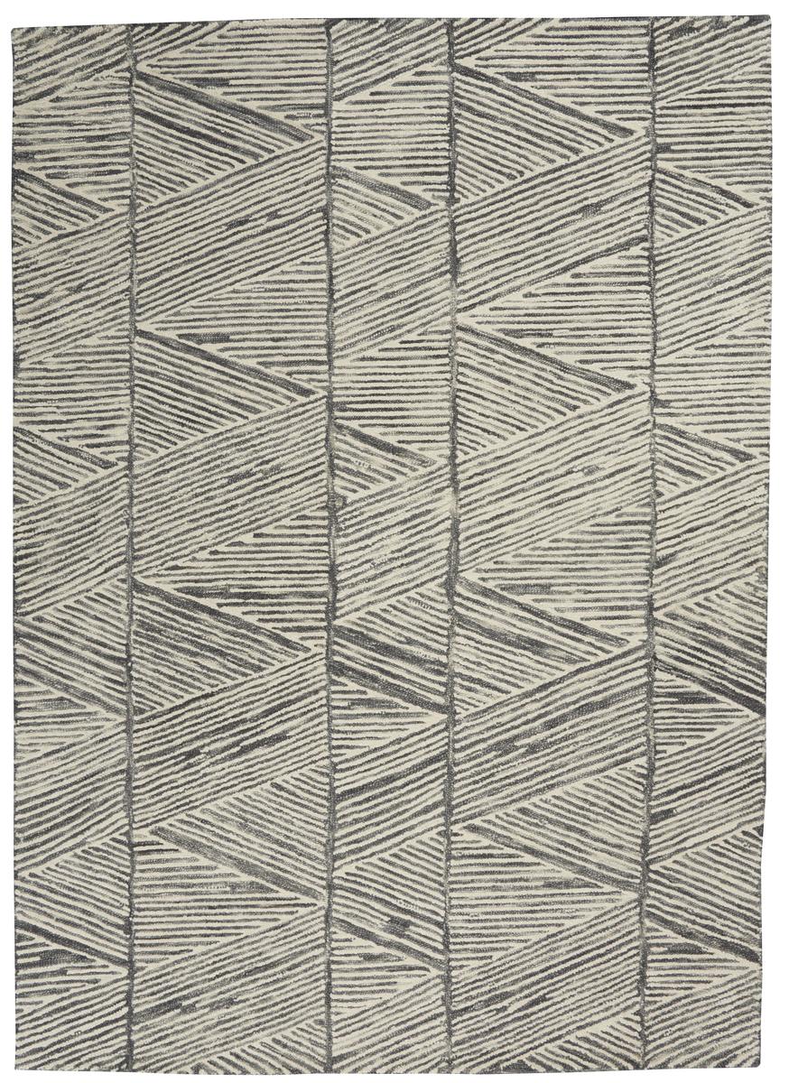 Colorado Line Grey White Rug