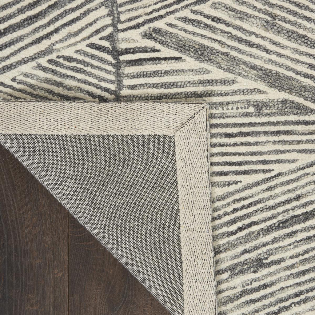 Colorado Line Grey White Rug