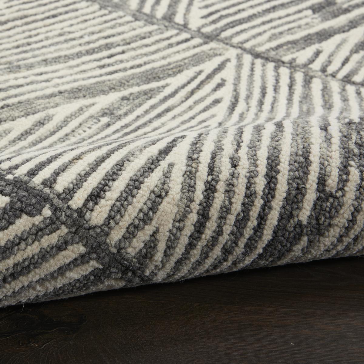 Colorado Line Grey White Rug