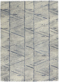 Colorado Line White Blue Rug