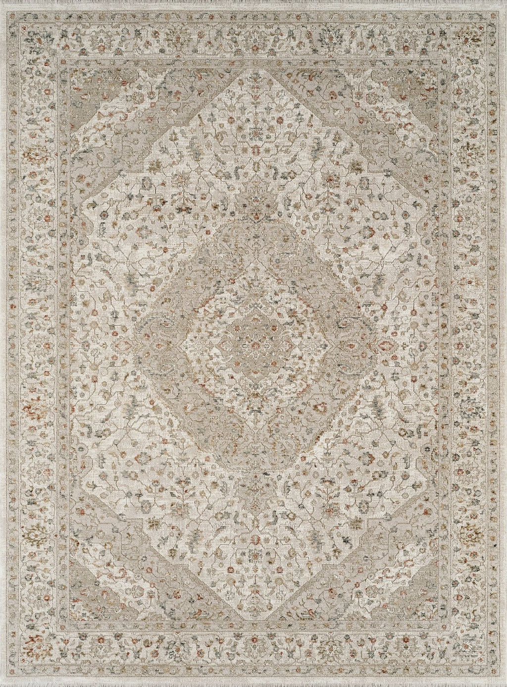 Comila Medallion Ivory Rug