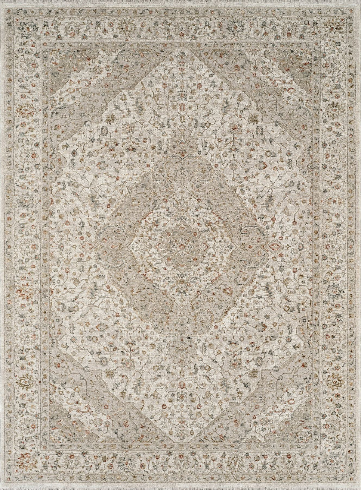 Comila Medallion Ivory Rug