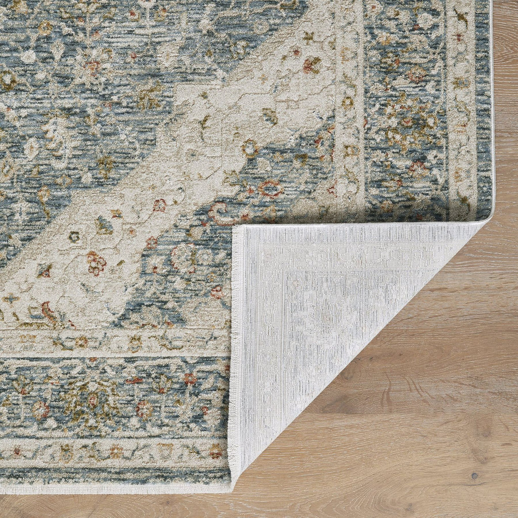 Comila Medallion Light Blue Rug