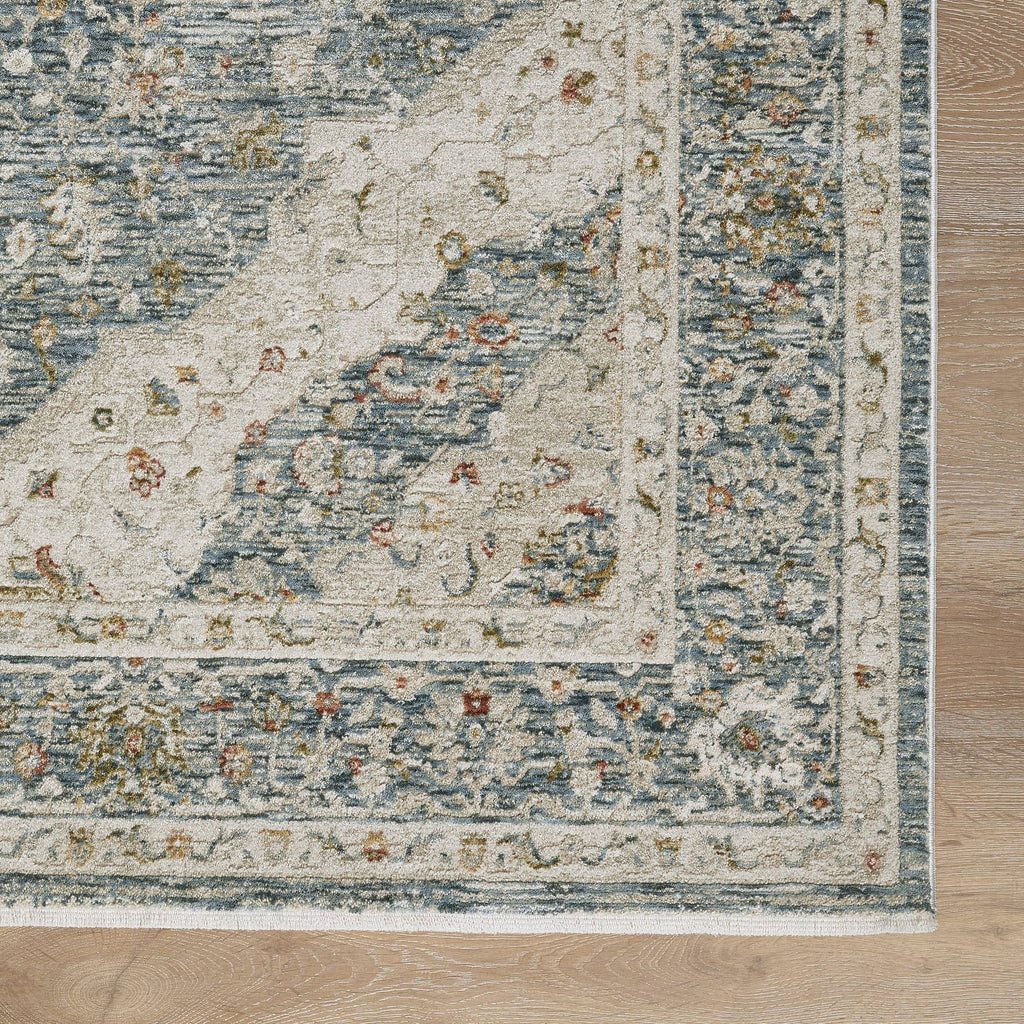 Comila Medallion Light Blue Rug