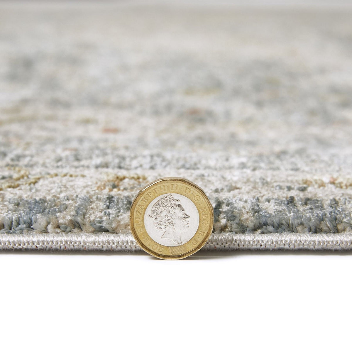 Comila Medallion Light Blue Rug