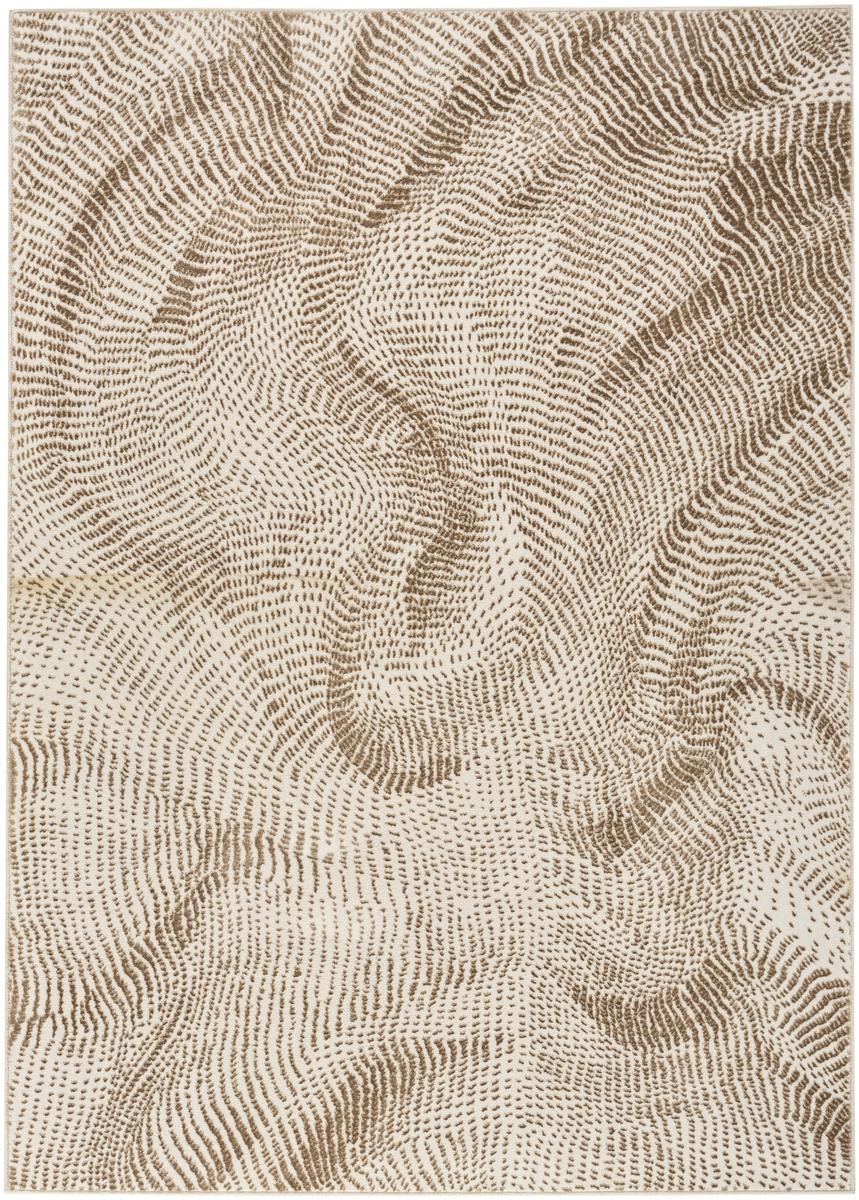 DKNY Central Park West Swirl Beige Brown Rug