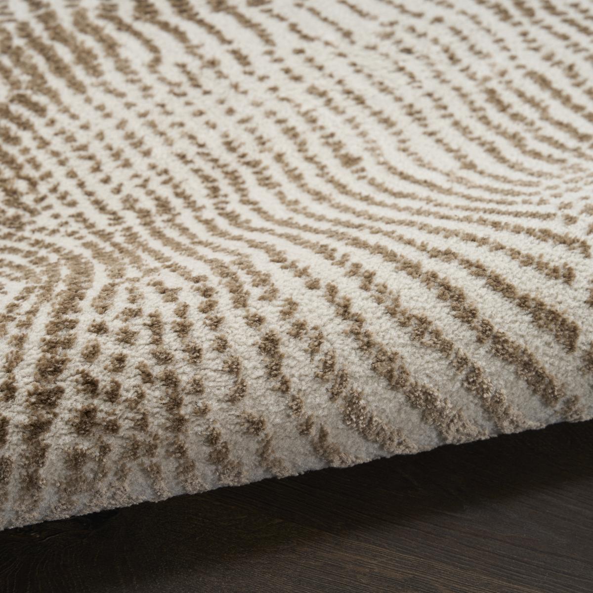 DKNY Central Park West Swirl Beige Brown Rug