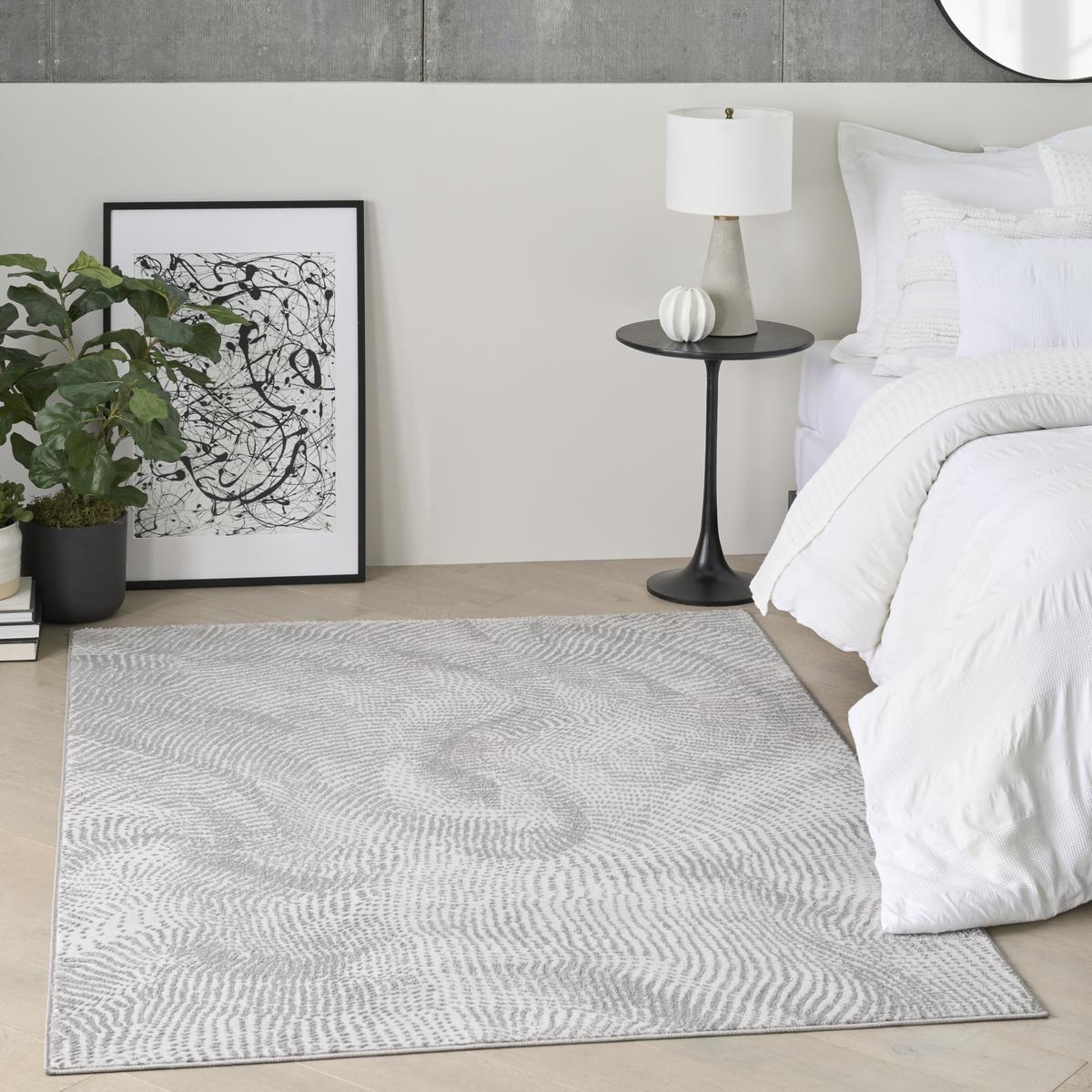 DKNY Central Park West Swirl Grey Rug
