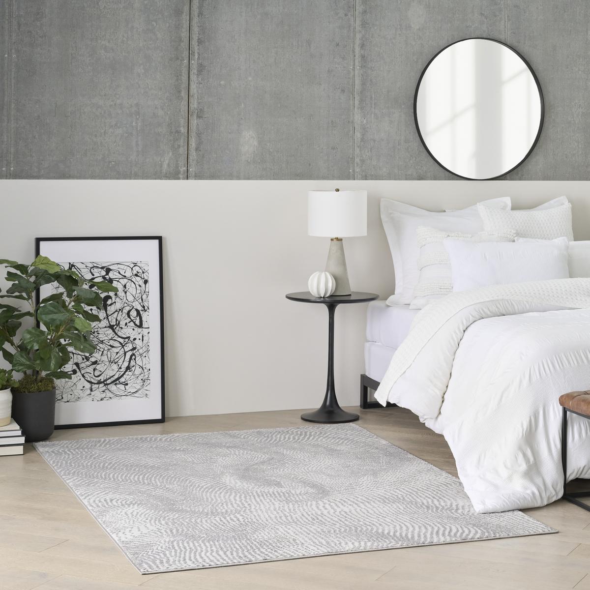 DKNY Central Park West Swirl Grey Rug