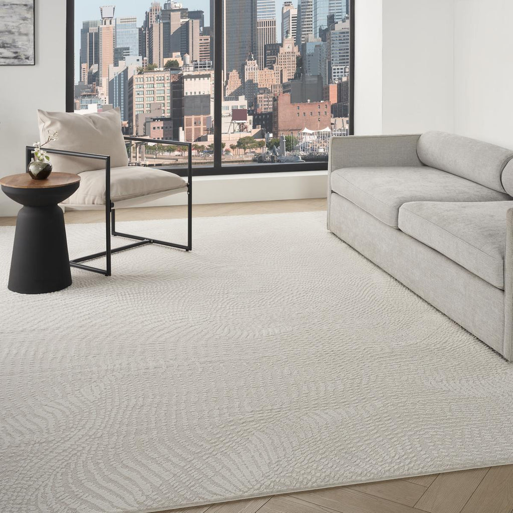 DKNY Central Park West Swirl Ivory Rug