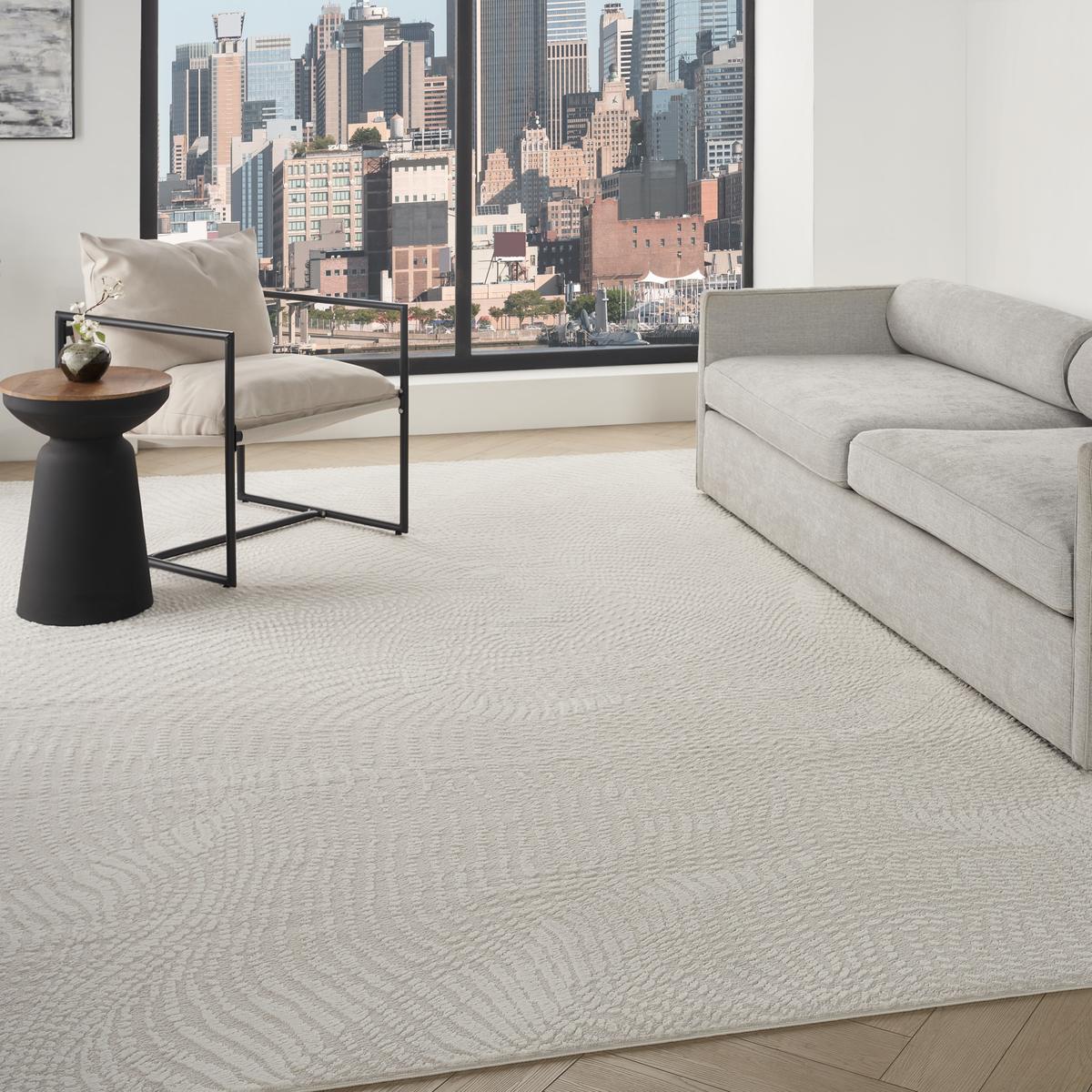 DKNY Central Park West Swirl Ivory Rug
