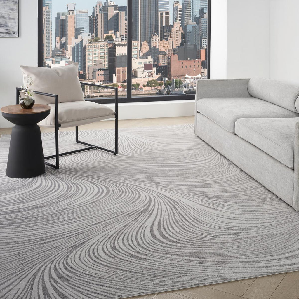 DKNY Central Park West Wave Grey Rug
