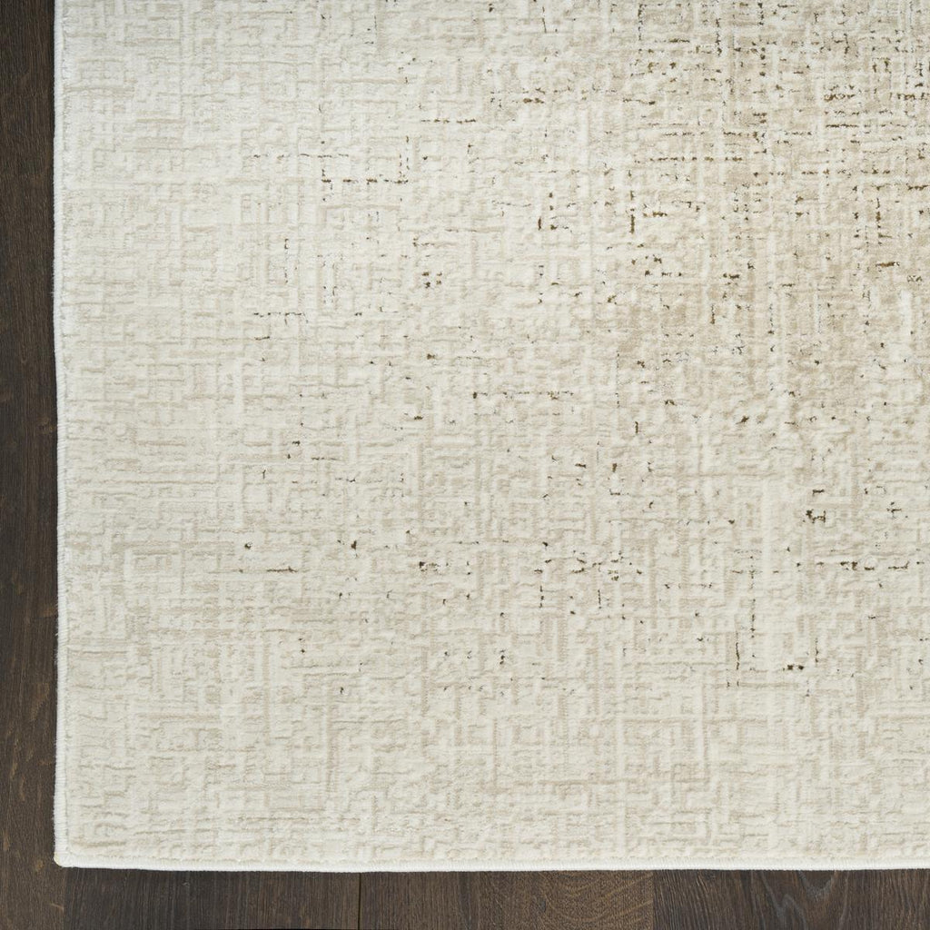 DKNY Grand Street Block Ivory Beige Rug