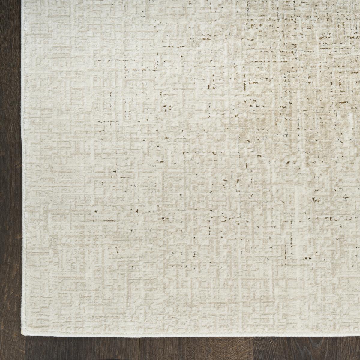 DKNY Grand Street Block Ivory Beige Rug