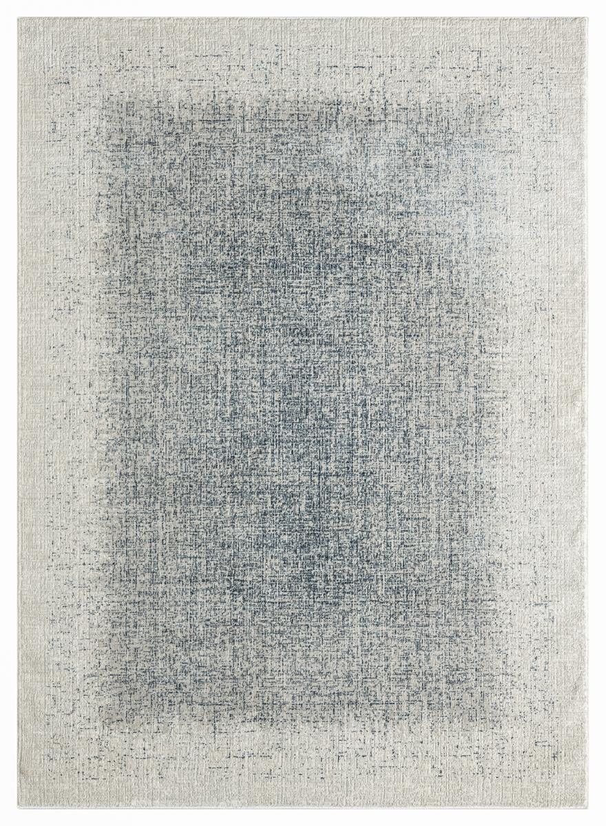 DKNY Grand Street Block Ivory Blue Rug