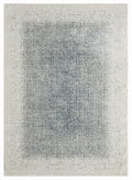 DKNY Grand Street Block Ivory Blue Rug