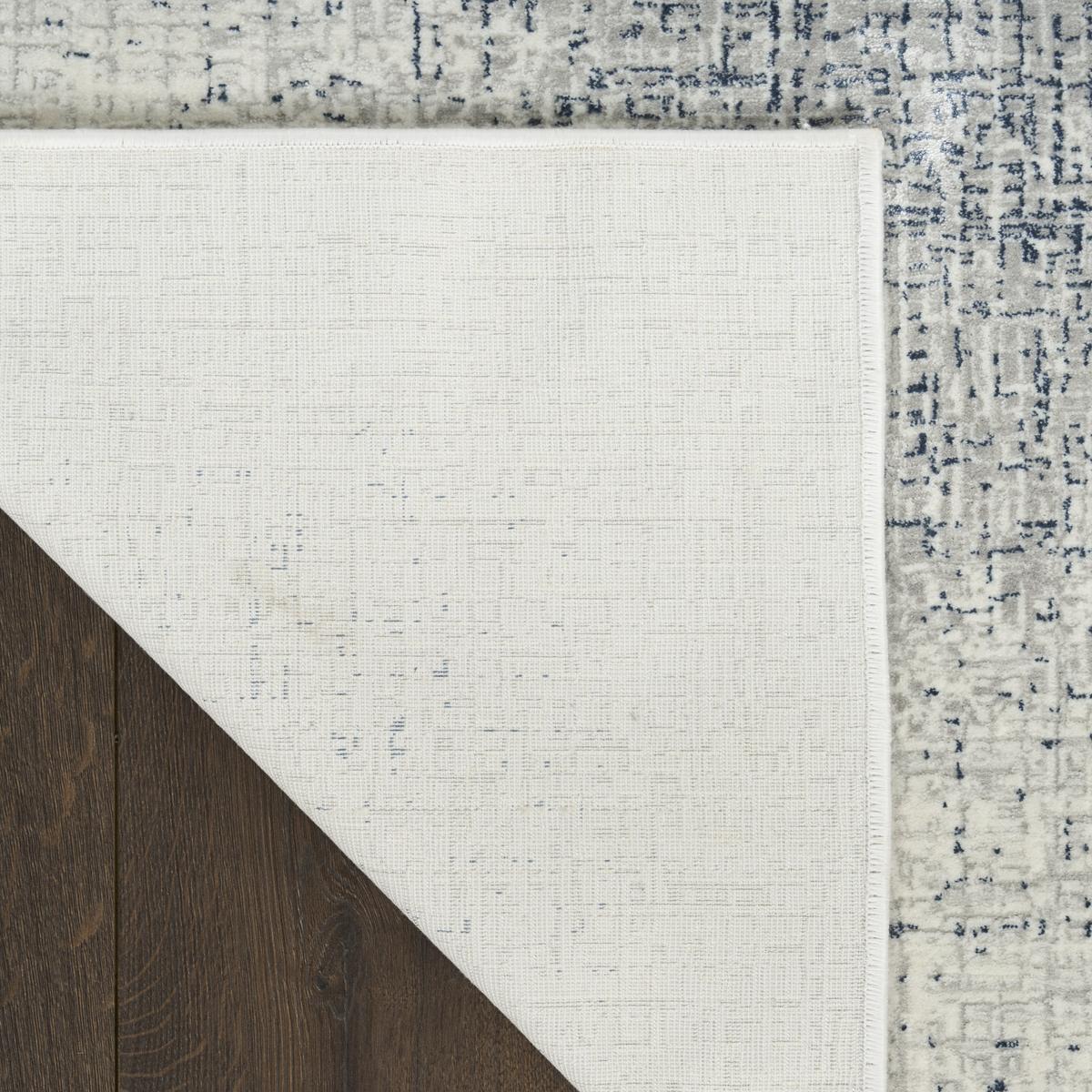 DKNY Grand Street Block Ivory Blue Rug